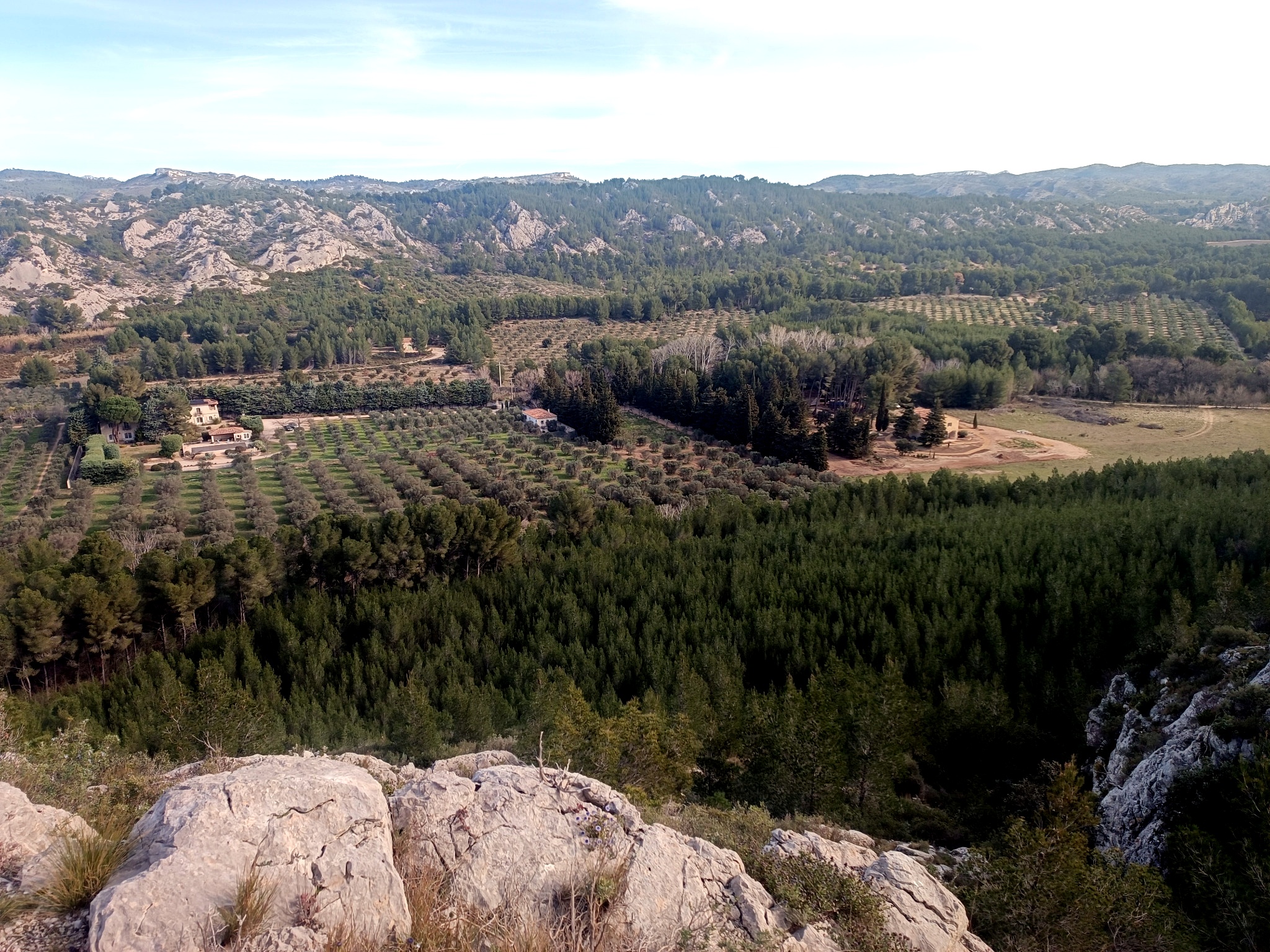 Looking out from the valley
